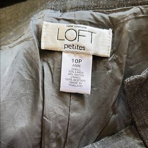 LOFT Petites Elegant Gray Jacket